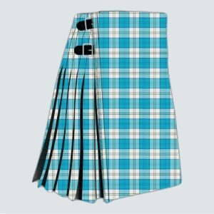 Lennox Dress Turquoise Tartan Kilt