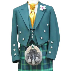 Bottle Green Prince Charlie Jacket and Vest