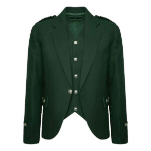 Green Argyll Jacket And Vest Made To Measure