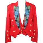 Red Prince Charlie Kilt Jacket