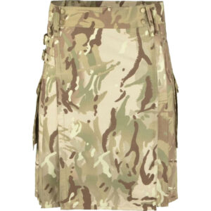 Multi Camouflage Kilt For Men