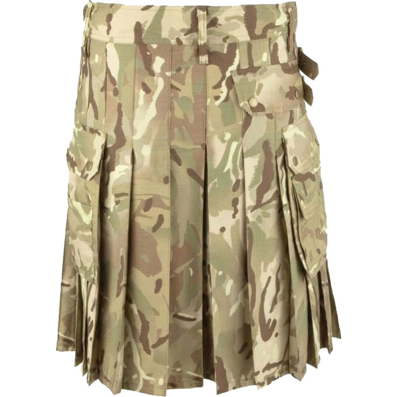 Multi Camouflage Kilt For Men