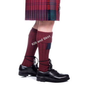 Wool Burgundy Kilt Hose