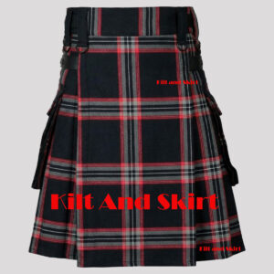 Witches of Scotland Tartan Utility Kilt With Cargo Pockets